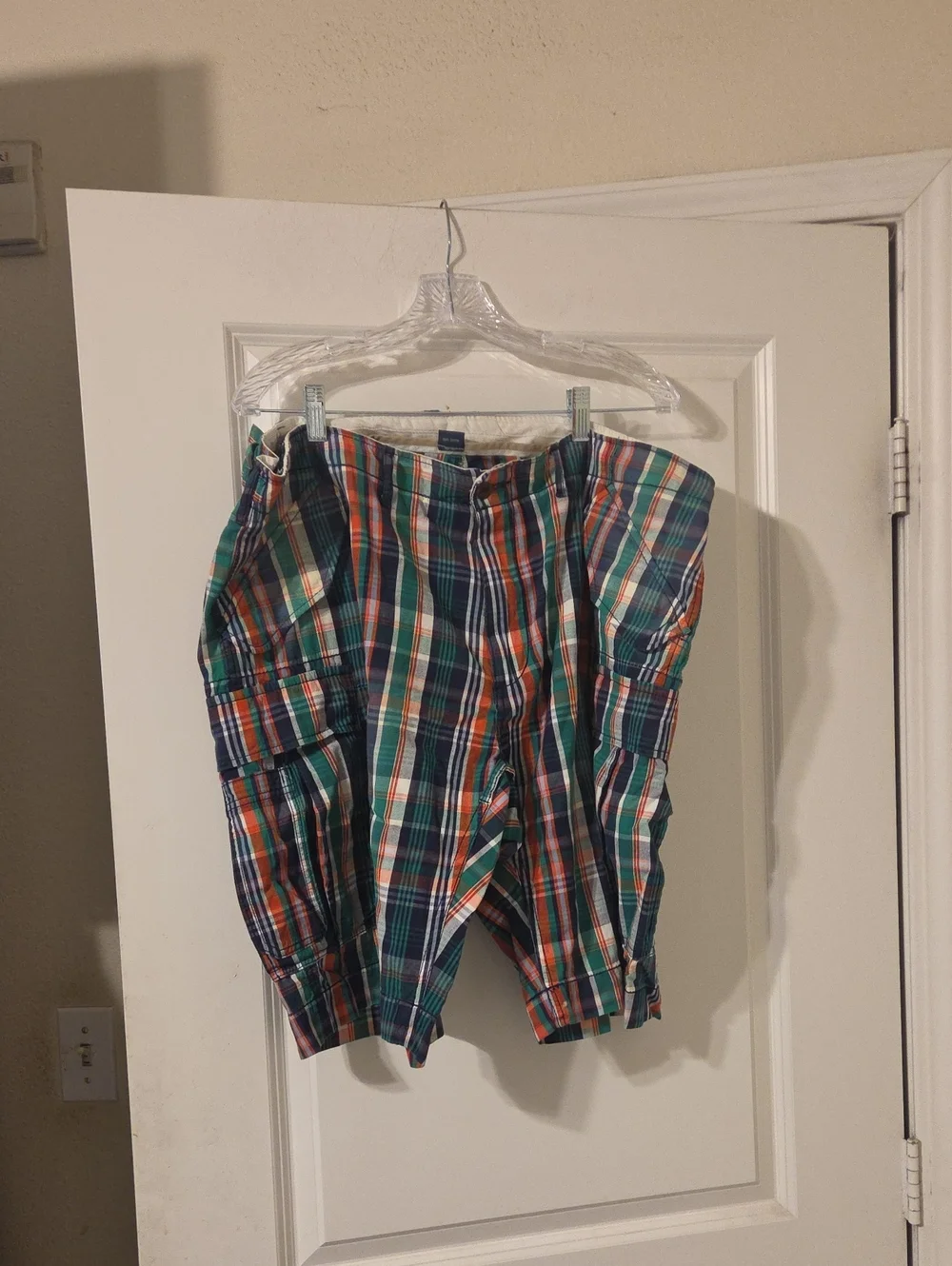Polo by Ralph Lauren White Shirt with Plaid Trim